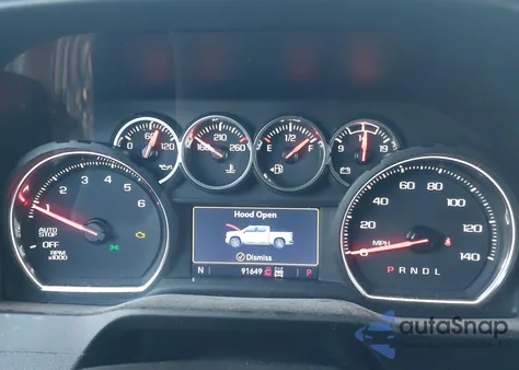 2021 Chevrolet Silverado 1500 4Wd Short Bed Lt из США, поврежденный, VIN 1GCUYDET7MZ138897